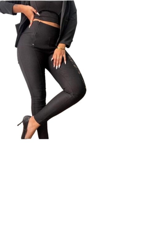 Pantalón de bengalina con encajes, Pantalón - Image 3