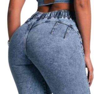 Pantalón jean diseño colombiano, modelador levanta glúteos, reductor de abdomen super elastizado