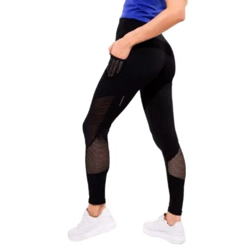 Calza Deportiva Mujer Con Bolsillo Lycra Importada - Image 2